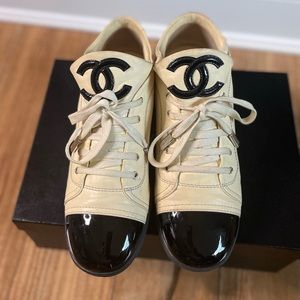 🔥 REMEMBER THESE! Chanel Leather/Patent Sneakers
